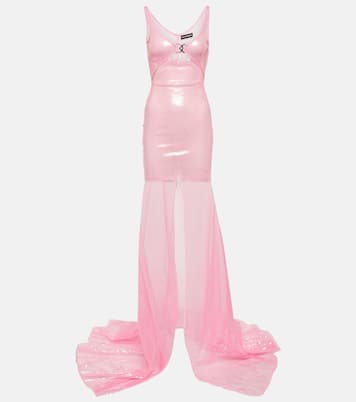 Robe mit Pailletten | David Koma
