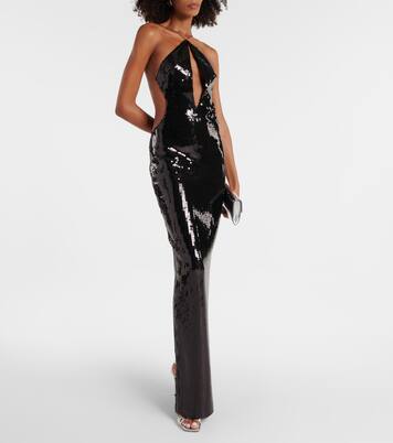 Elsa cutout sequined gown | Mônot