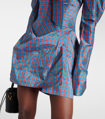 Bow-detail checked minidress | Vivienne Westwood