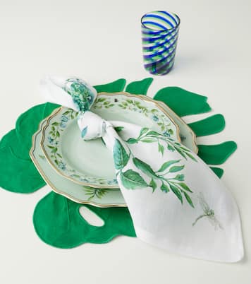 Lot de 2 sets de table Florida Leaf en lin | Aquazzura Casa