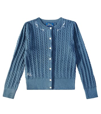 Bestickter Cardigan aus Baumwolle | Polo Ralph Lauren Kids