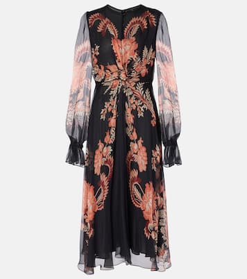 Robe midi en soie à fleurs | Etro