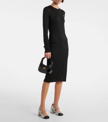 Midikleid aus Seide | Miu Miu