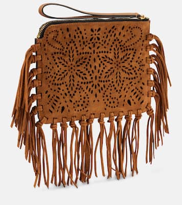 Clutch in suede con frange | Isabel Marant