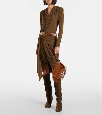 Clutch in suede con frange | Isabel Marant