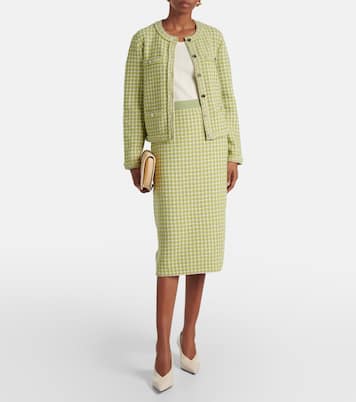 Veste en maille à carreaux | Tory Burch