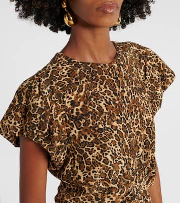Tullya leopard-print silk-blend top | Isabel Marant