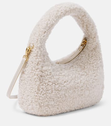 Borsa a spalla Wander Small in shearling | Miu Miu