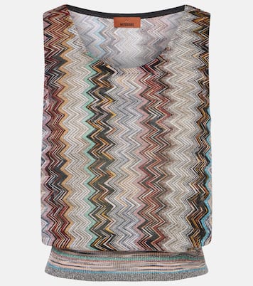 Zig Zag metallic knit top in multicoloured - Missoni | Mytheresa