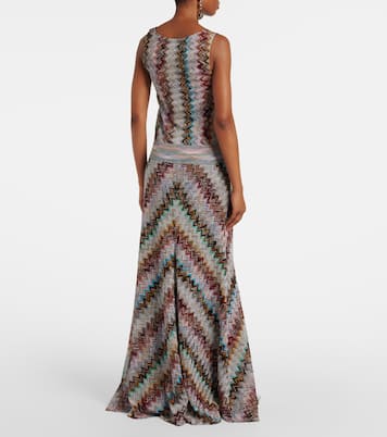 Top de punto metalizado en zigzag | Missoni