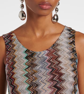 Top de punto metalizado en zigzag | Missoni