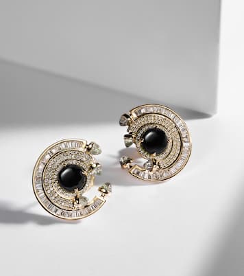 Orecchini Chakra in oro 18kt con pietre preziose | Ananya