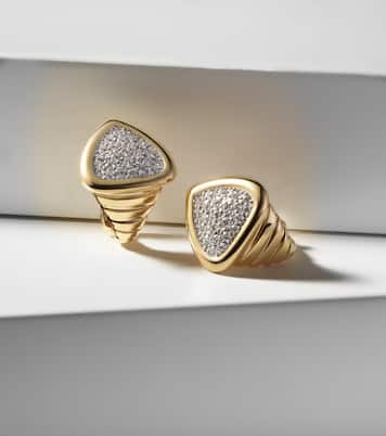 Boucles d'oreilles Trisola en or 18 ct et diamants | Marina B