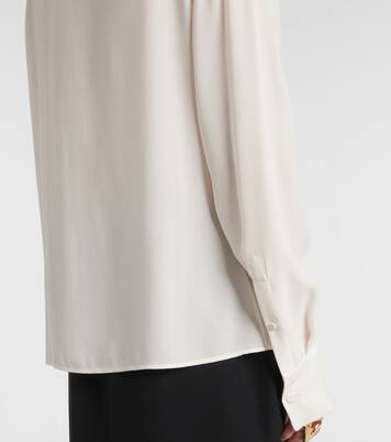 Schluppenbluse aus Seide | McQueen