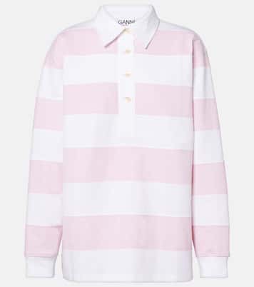 Polo in jersey di cotone a righe | Ganni