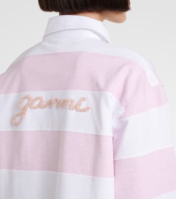 Polo in jersey di cotone a righe | Ganni
