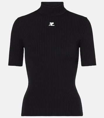 Top Reedition in maglia a coste | Courrèges