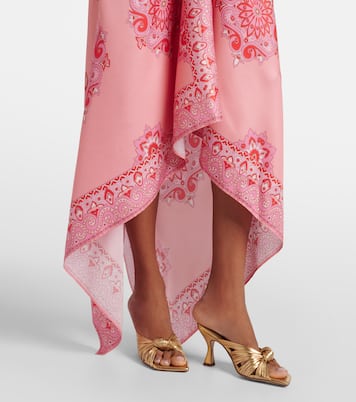 Vestido midi asimétrico de seda | Etro