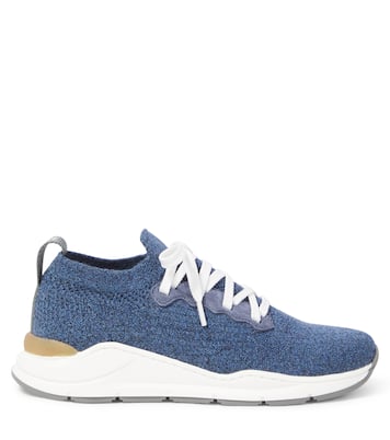 Sneakers in canvas e suede | Brunello Cucinelli Kids