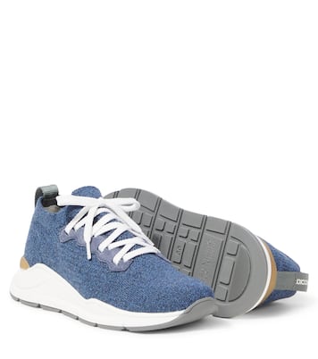 Sneakers in canvas e suede | Brunello Cucinelli Kids