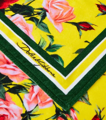 Telo mare in cotone con stampa | Dolce&Gabbana Casa