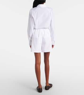 Shorts Antiope in cotone a vita alta | Max Mara