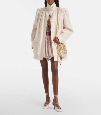 Top de seda habotai con encaje | Chloé