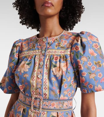 Hemdblusenkleid Superbloom Tapestry aus Baumwolle | Farm Rio