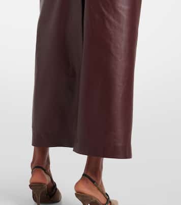 Maxirock aus Leder | Brunello Cucinelli