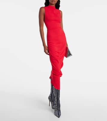 Botas altas Miss Z 100 de satén | Christian Louboutin