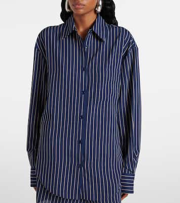 Chemise Lui rayée en soie | The Frankie Shop
