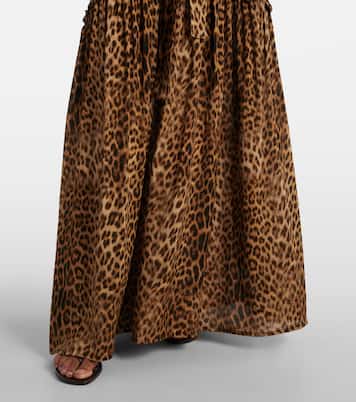 Abito lungo Skylar con stampa leopardata | Melissa Odabash