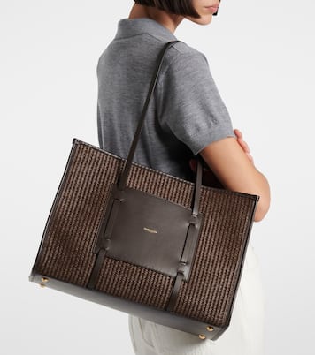 Cabas Capri en raphia et cuir | DeMellier