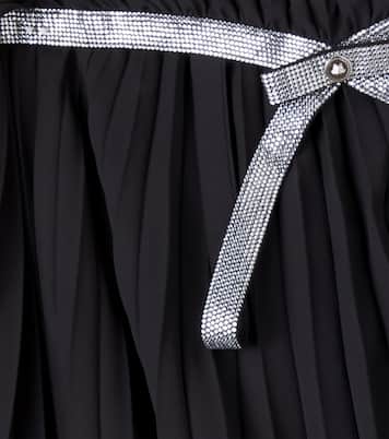 Medusa crystal embellishments georgette dress | Versace Kids