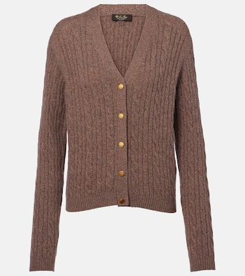 Cardigan in cashmere a trecce | Loro Piana