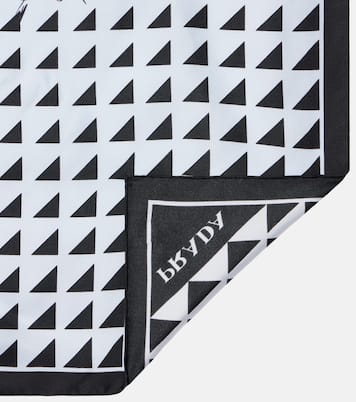 Printed silk twill scarf | Prada