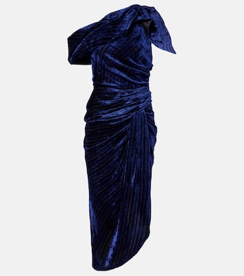 Cyane one-shoulder velvet midi dress | Isabel Marant