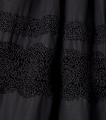 Lace-trimmed cotton skirt | Petite Amalie  