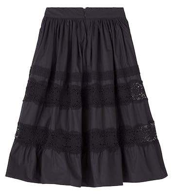 Lace-trimmed cotton skirt | Petite Amalie  