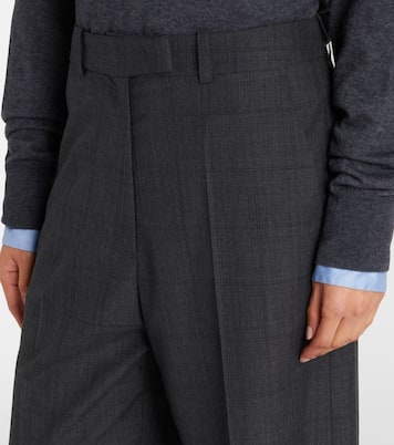 Brickell plaid wide-leg pants | The Frankie Shop