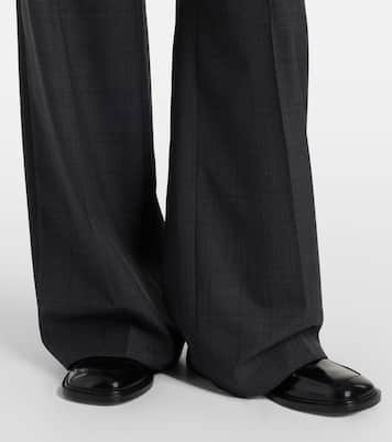 Brickell plaid wide-leg pants | The Frankie Shop