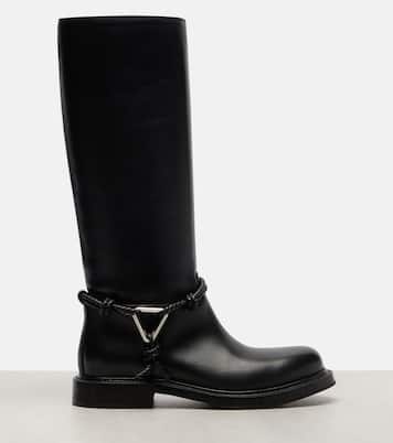 레더 니하이 부츠 | Bottega Veneta