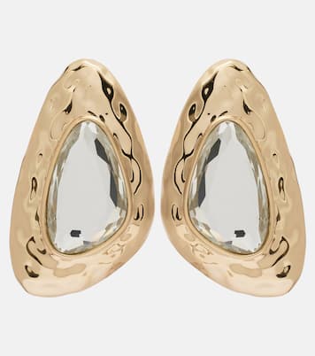 Crystal-embellished earrings | Self-Portrait