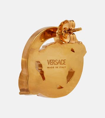 Medusa crystal-embellished earrings | Versace