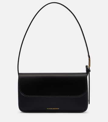 Dorian Mini leather-trimmed shoulder bag | Victoria Beckham