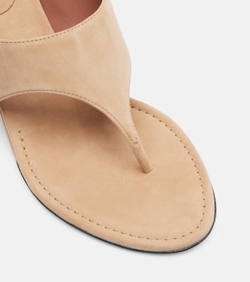 Nina suede thong sandals | Paris Texas