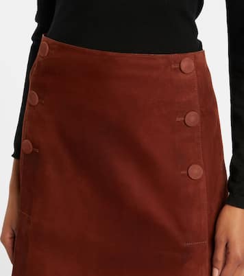 Suede miniskirt  | Yves Salomon