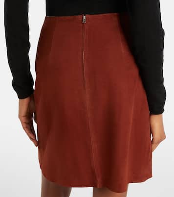 Suede miniskirt  | Yves Salomon