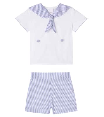 Ensemble t-shirt et short Antonio en coton pour bébé | La Coqueta