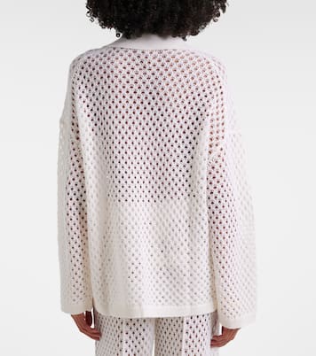 Open-knit wool and cashmere cardigan | Jardin des Orangers